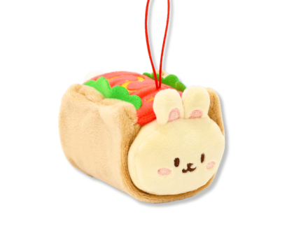 Bunny Roll Plush Keychain