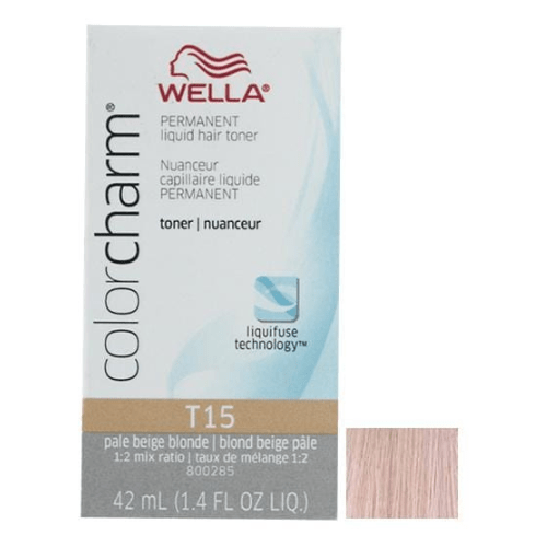 Color Charm Liquid Toner T15 Pale Beige Blonde 1.4oz