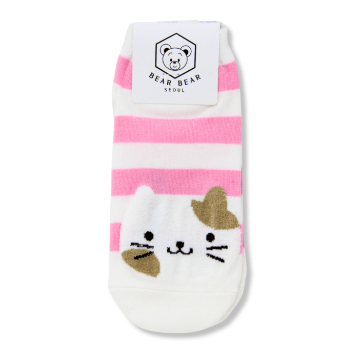 Cute Kitty Print Women's Ankle Socks