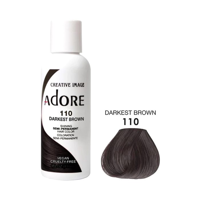 Darkest Brown 110 semi-permanent hair color