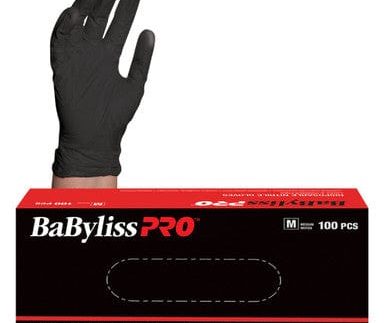 Disposable Black Nitrile Gloves Box of 100