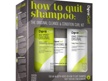 DevaCurl How to quit shampoo:The Original Cleanse and Condition Curl Kit