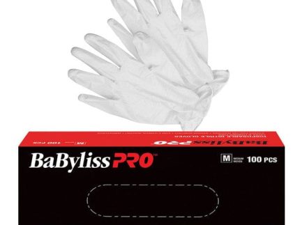 Disposable White Nitrile Gloves Box of 100