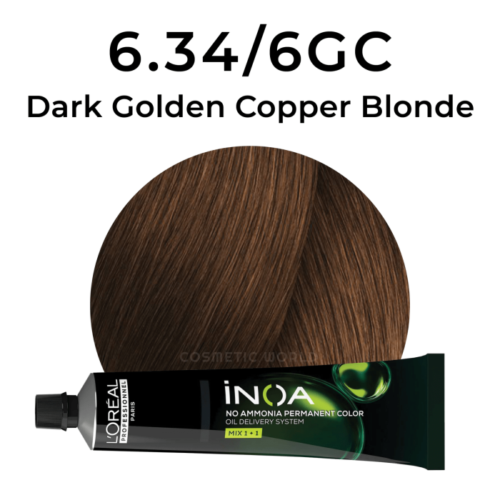 iNOA 6.34/6GC Dark Golden Copper Blonde