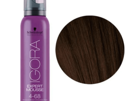 Igora Expert Mousse 4-68 Medium Brown Chocolate Red