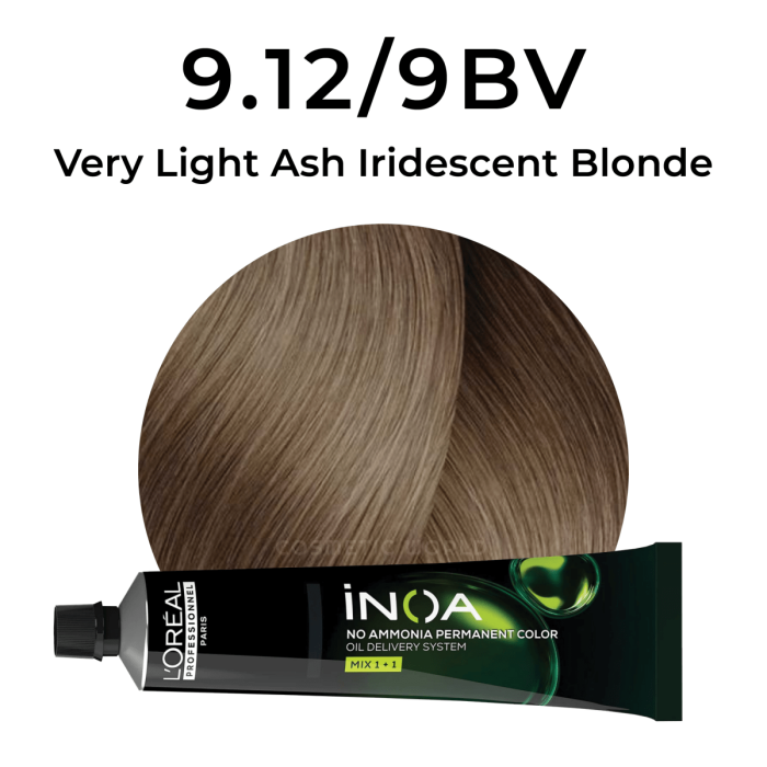 iNOA High Resist 9.12/9BV Very Light Blonde Ash Iridescent