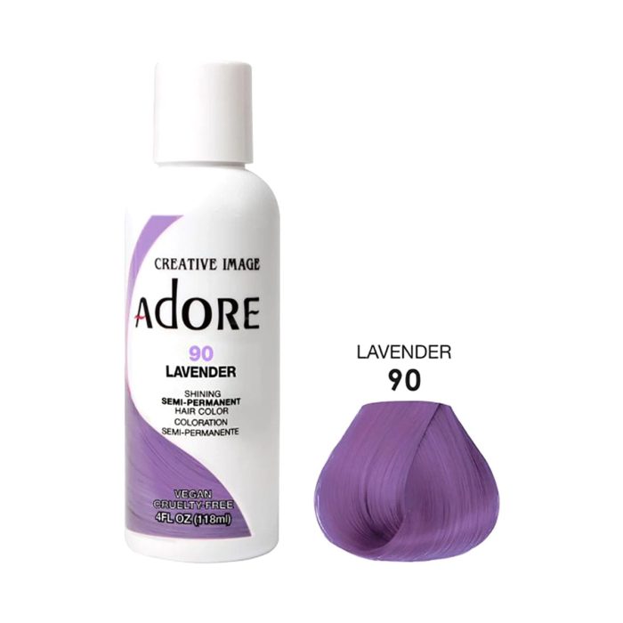 Lavender 90 semi-permanent hair color