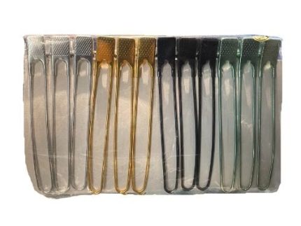 Metal Sectioning Clips 4.5/11.5cm long assorted colours 12 pack