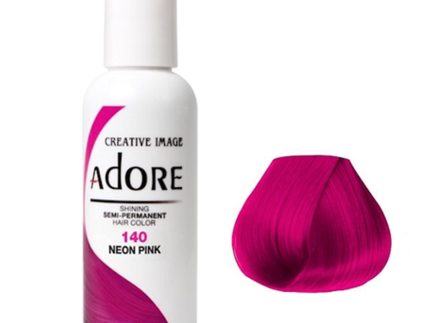 Neon Pink 140 semi-permanent hair color