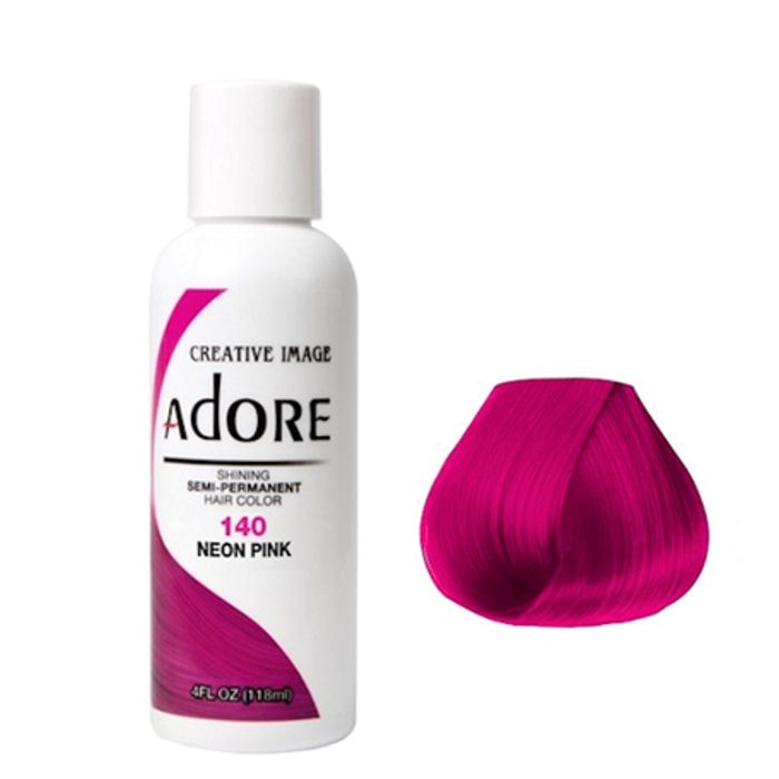 Neon Pink 140 semi-permanent hair color
