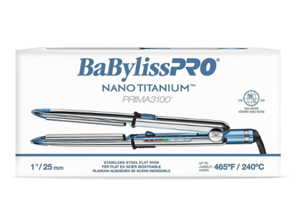 Nano Titanium Optima 3100 Stainless Steel Straightening 1 Flat Iron with Titanium Plates