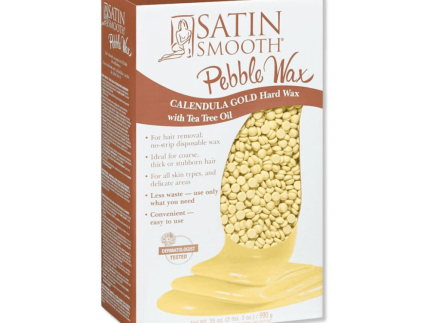 Pebble wax- Calendula Gold Hard Wax with Tea Tree Oil  35oz