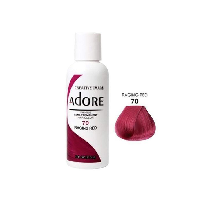Raging Red 70 semi-permanent hair color