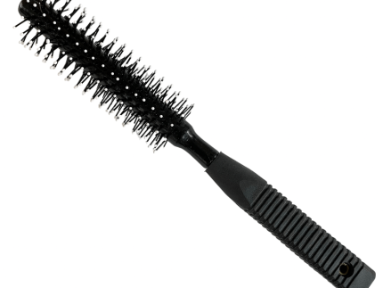 Round Tip Wooden Round Brush with Plastic Handle