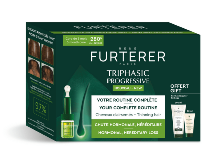 Triphasic Progressive Hair Loss Treatment – 3-Month Routine Kit