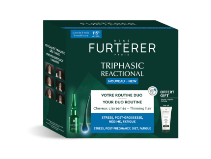 Triphasic Reactional Hair Loss Treatment – 3-Month Routine Kit